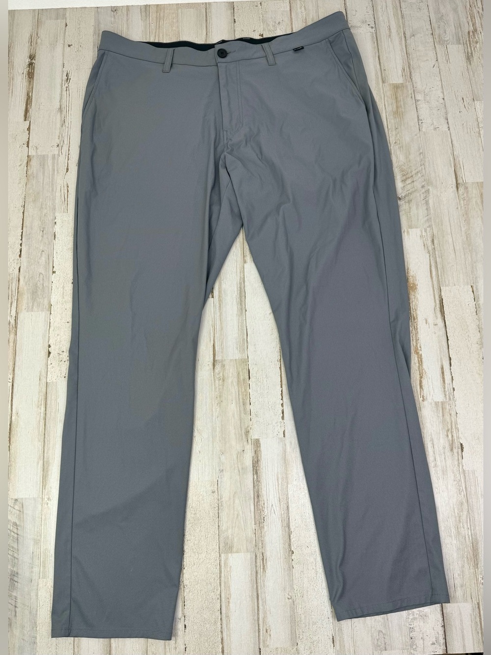 Travis Mathew Pants Mens 38x32 Gray Performance Stretch Golf Casual Straight Leg